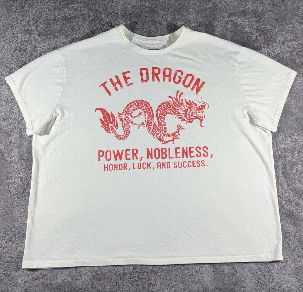 Grayson/Threads The Red Lunar New Year Dragon Graphic T-Shirt Size 2X